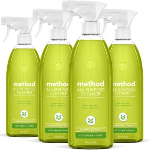 Method All-Purpose Cleaner Spray, Lime + Sea Salt, Perfect for Most Counters, Tiles and More, 28 Fl Oz, (Pack of 4)