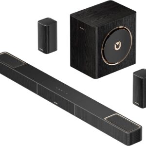 ULTIMEA Skywave X40 5.1.2ch Sound Bar for Smart TV w/Dolby Atmos, Wireless Surround Sound System for TV, 530W Soundbar with Wireless Subwoofer, GaN Amplifier, 4K HDR Pass-Through, HDMI eARC, BT 5.4