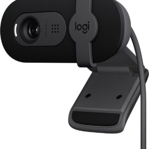 Logitech Brio 101 Full HD 1080p Webcam for Meetings, Streaming, Desktop, Laptop, PC – Built-in Mic, Shutter, Works with Zoom, Microsoft Teams, Nintendo Switch 2’s New GameChat Mode, USB-A,-Black