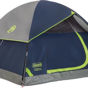 Coleman Sundome Camping Tent with Rainfly, 2/3/4/6 Person Tent Sets Up in 10 Mins, Weatherproof Shelter for Camping, Festivals, Backyard, Sleepovers, & More