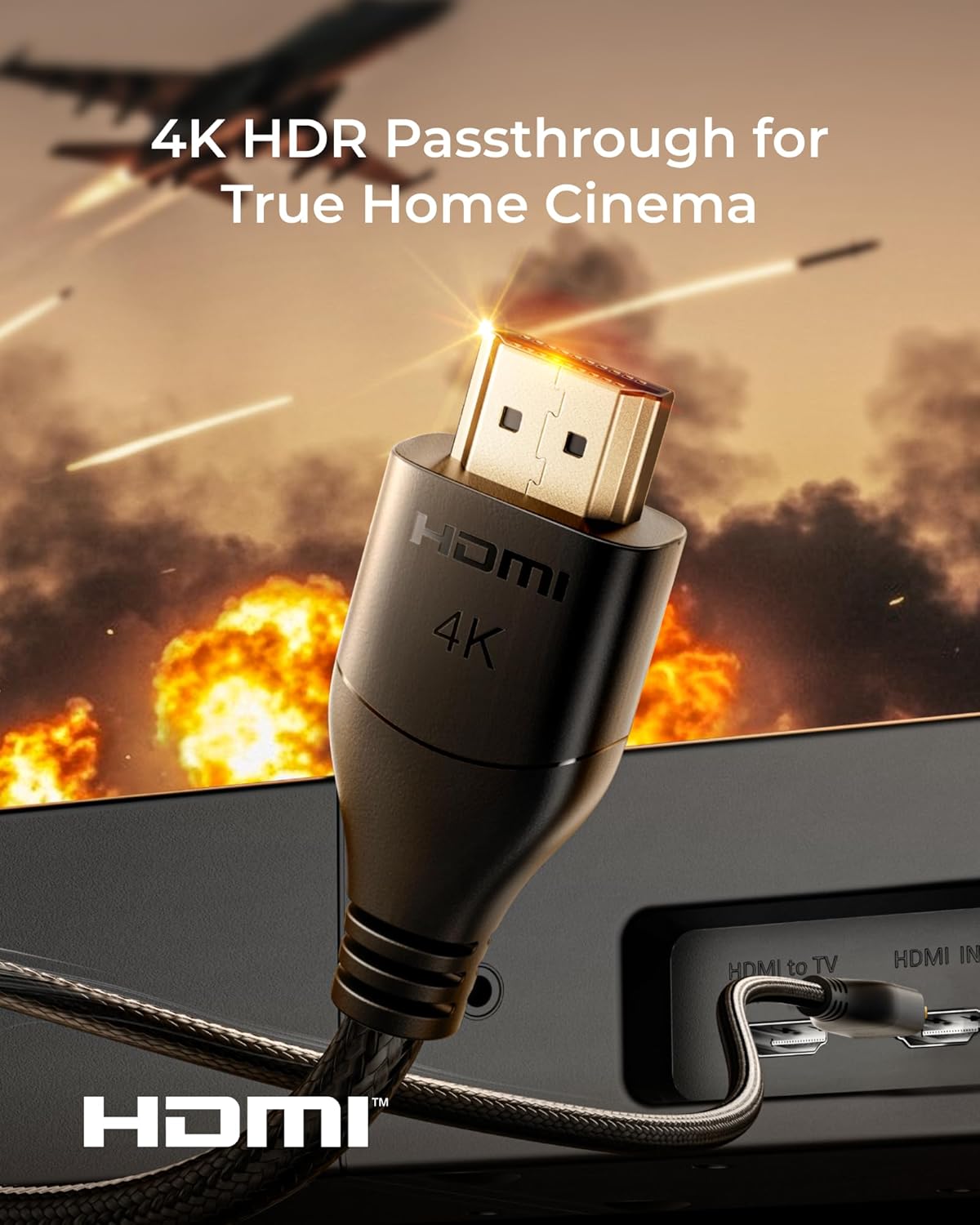 ULTIMEA Skywave X40 5.1.2ch Sound Bar for Smart TV w/Dolby Atmos, Wireless Surround Sound System for TV, 530W Soundbar with Wireless Subwoofer, GaN Amplifier, 4K HDR Pass-Through, HDMI eARC, BT 5.4 - Image 8