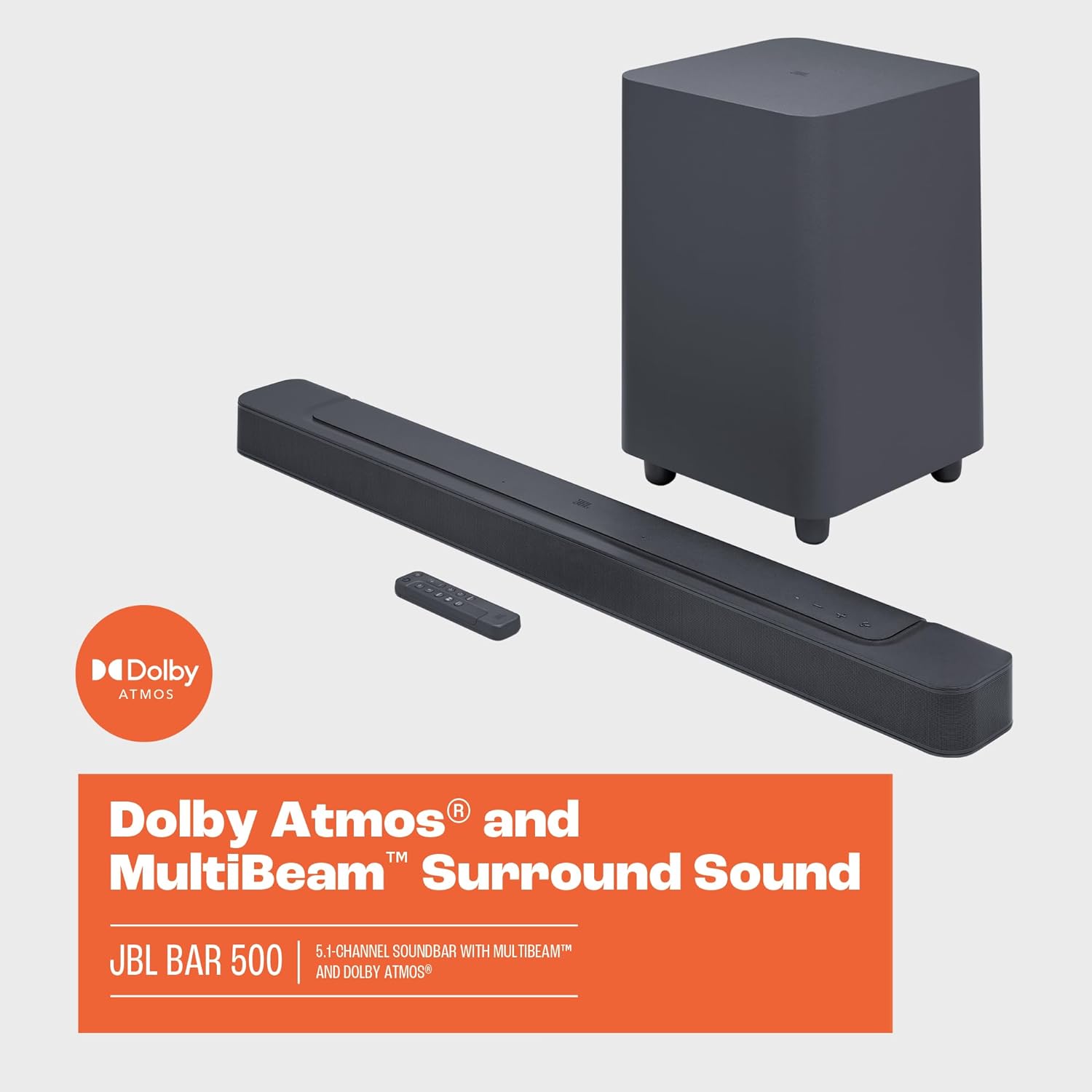 JBL Bar 500: 5.1-Channel soundbar with MultiBeam™ and Dolby Atmos®, Black - Image 6