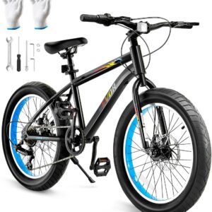 VEVOR Mountain Bike for Men/Women, 20″/26″/29″ Sizes, 7/21/24 Speed Twist Shifting, Front or Dual Suspension, Dual Disc Brakes, Comfort Saddle, Sleek Colors