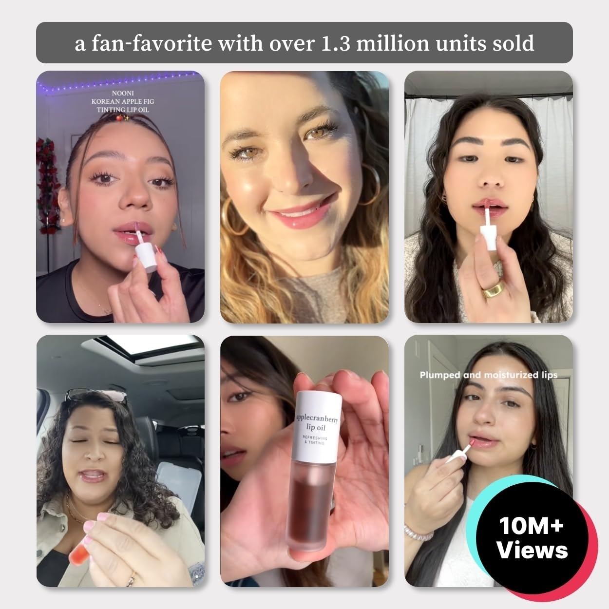 NOONI Korean Lip Oil - Applewine | Long-Lasting, Moisturizing, Plumping, Revitalizing for Dry Lips, Waterproof, No Peel Off, Hydrating, Stocking Stuffers, Gifts For Women, 0.12 FL Oz - Image 4