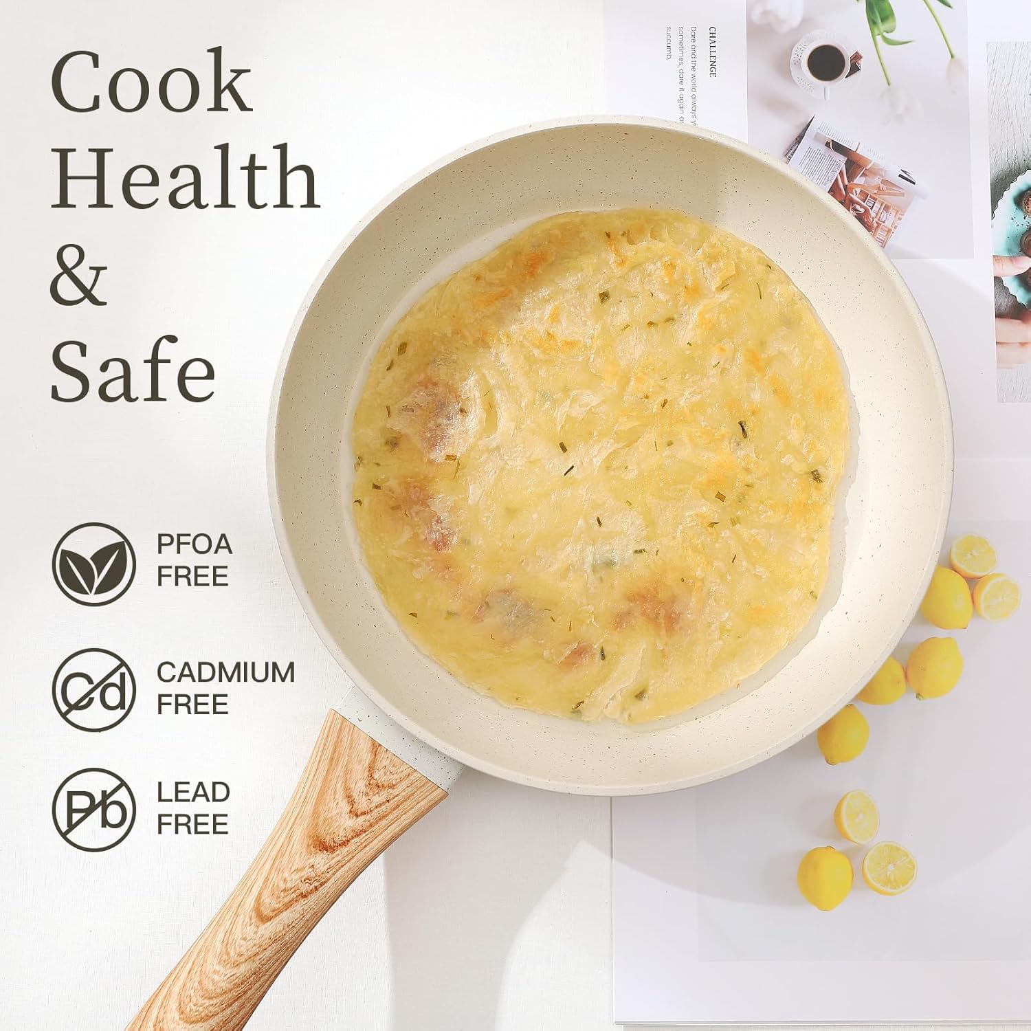 16PCS Pots and Pans Set Non Stick Cookware Set Nonstick with Cooking Set - Image 5