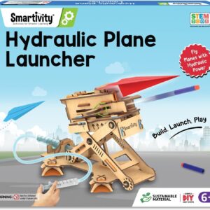Smartivity DIY 2in1 Hydraulic Paper Airplanes & Darts Launcher STEM Toy for Kids Ages 6-14 Years I Birthday Gifts for Smart Kids | Science Kit for Boys & Girls 6, 8,10,12,14 Years Old