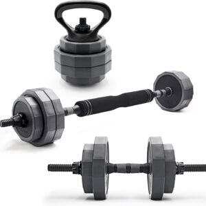 CAP Barbell Multi-Use Adjustable Weight Set – Versatile Dumbbell, Barbell & Kettlebell for Full-Body Workouts | 45lb and 66lb options