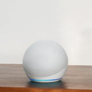 Amazon Echo Dot (newest model) – Vibrant sounding speaker with Alexa+ Early Access, Great for bedrooms, dining rooms and offices, Glacier White