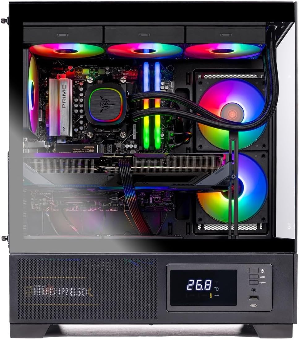 Skytech Gaming Azure 3 Plus Gaming PC, Intel i7 14700F 2.1GHz, NVIDIA RTX 5070 12GB, 2TB Gen4 NVMe SSD, 16GB DDR5 RAM 6000, 850W Gold ATX 3 PSU, 360 ARGB AIO, Wi-Fi, Win 11, Desktop - Image 3
