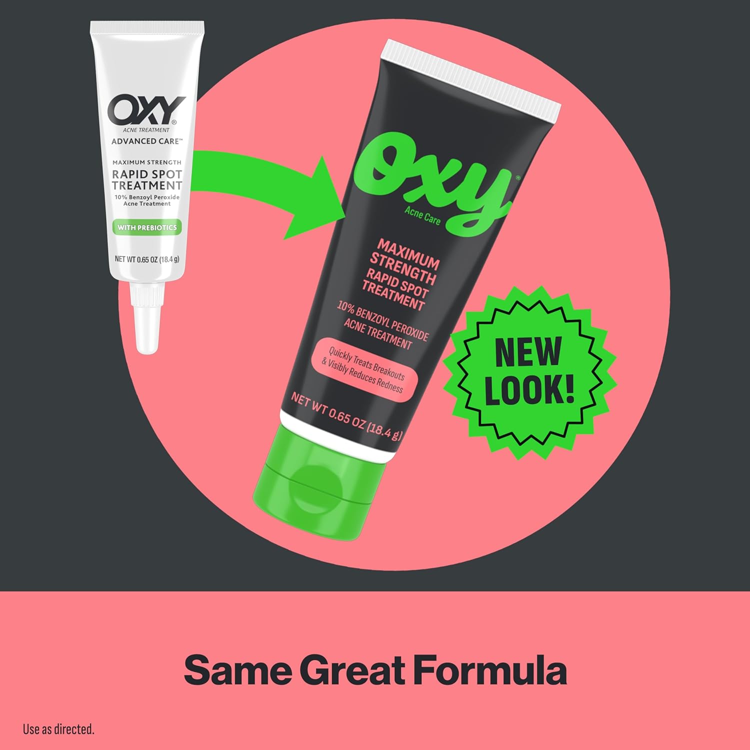 Oxy Rapid Acne Spot Treatment For Face & Body, Maximum Strength 10% Benzoyl Peroxide Acne Blemish Cream Medication for Acne and Blackheads, Prebiotic Pimple Cream for Acne Prone Skin Care, 1 oz - Image 7