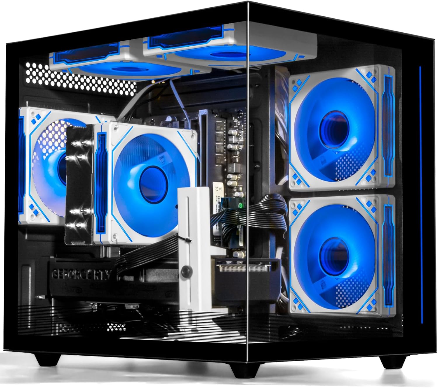 Gaming PC Desktop Ryzen 7 5700X, GeForce RTX 5060, 32G DDR4 RAM, 1TB NVME SSD, Prebuilt Tower Computer for Gaming, Home and Office (Black) - Image 2