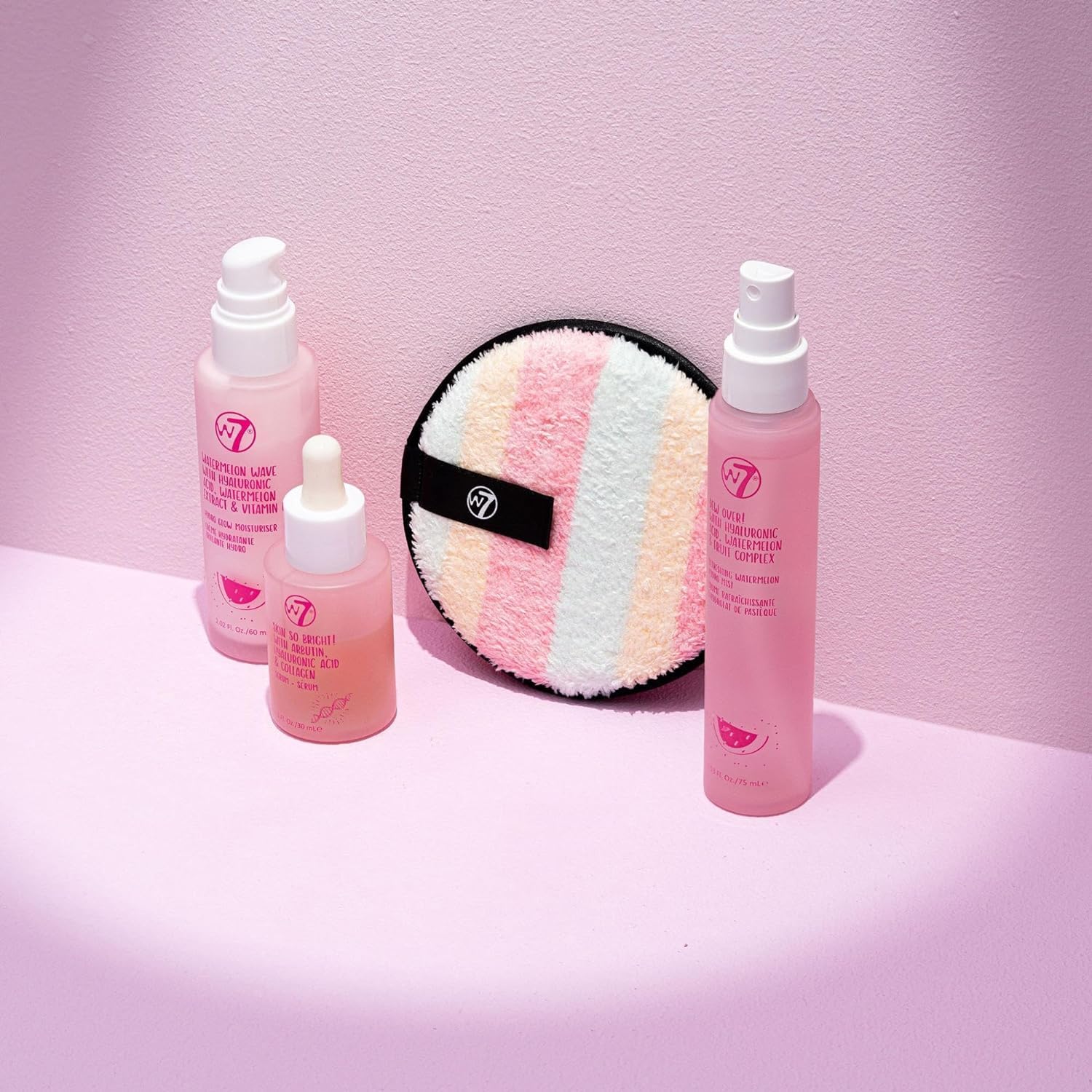 W7 - Brighten Up Essential Gift Set - Moisturizer, Reusable Cleansing Cookie, Toner and Face Mist - Soothing Skin Care Kit for Beautiful Skin - Image 3