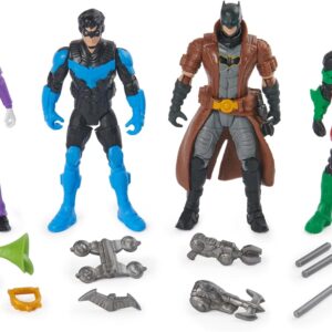 DC Comics, Batman, Team Up 4-Pack (Amazon Exclusive), Batman, The Joker, Robin, Nightwing 4-inch Action Figures, Super Hero Kids Toys for Boys & Girls