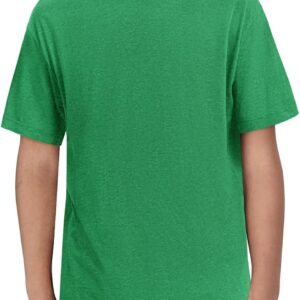 Haloumoning Boys Short Sleeve Shirts Kids Summer Crewneck T-Shirts Casual Tops Tees 5-14 Years