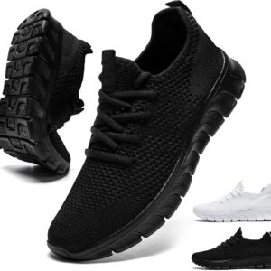 Mens Running Shoes Walking Tennis Sneakers Slip on Gym Workout Athletic Lightweight Casual Sport Shoes