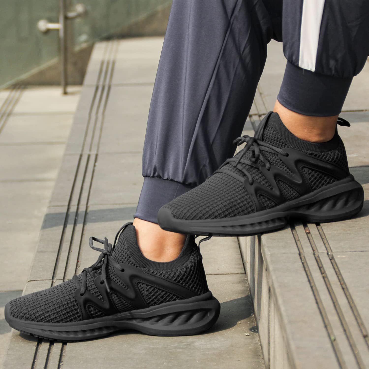 Pujcs Women Shoes Lightweight Tennis Shoes Non Slip Gym Workout Shoes Breathable Mesh Walking Womens Sneakers - Image 6