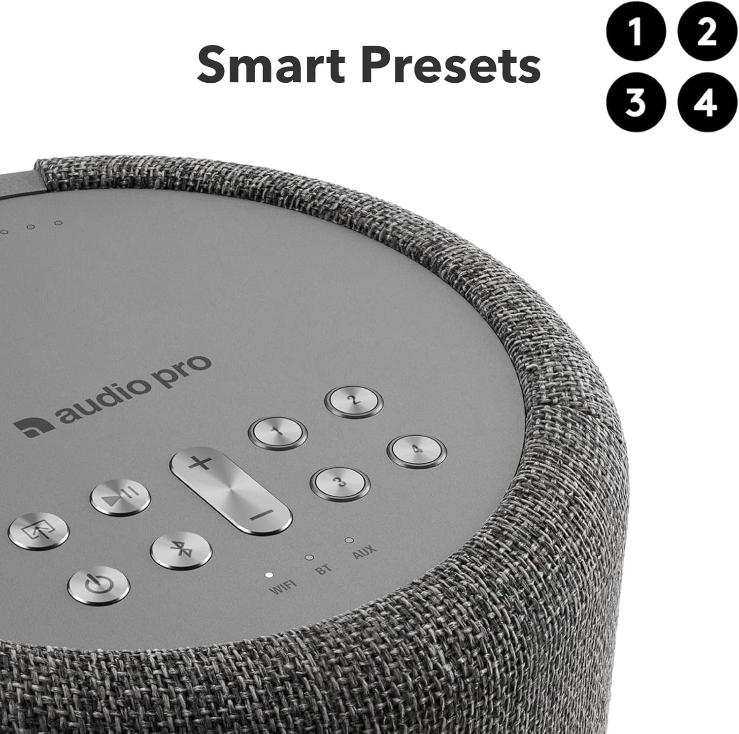 Audio Pro A10 MKII Wireless Multiroom Speaker, WiiM Edition | High Fidelity, Bluetooth, WiFi | Compatible with AirPlay 2, Google Cast, Siri, WiiM Home App, Stream Spotify, Tidal & More, Dark Gray - Image 7