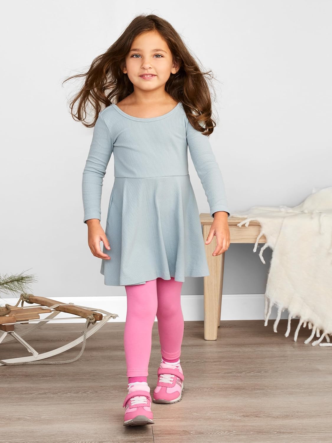 Simple Joys by Carter's Girls 2-Pack Long-Sleeve Dress Set - Image 5