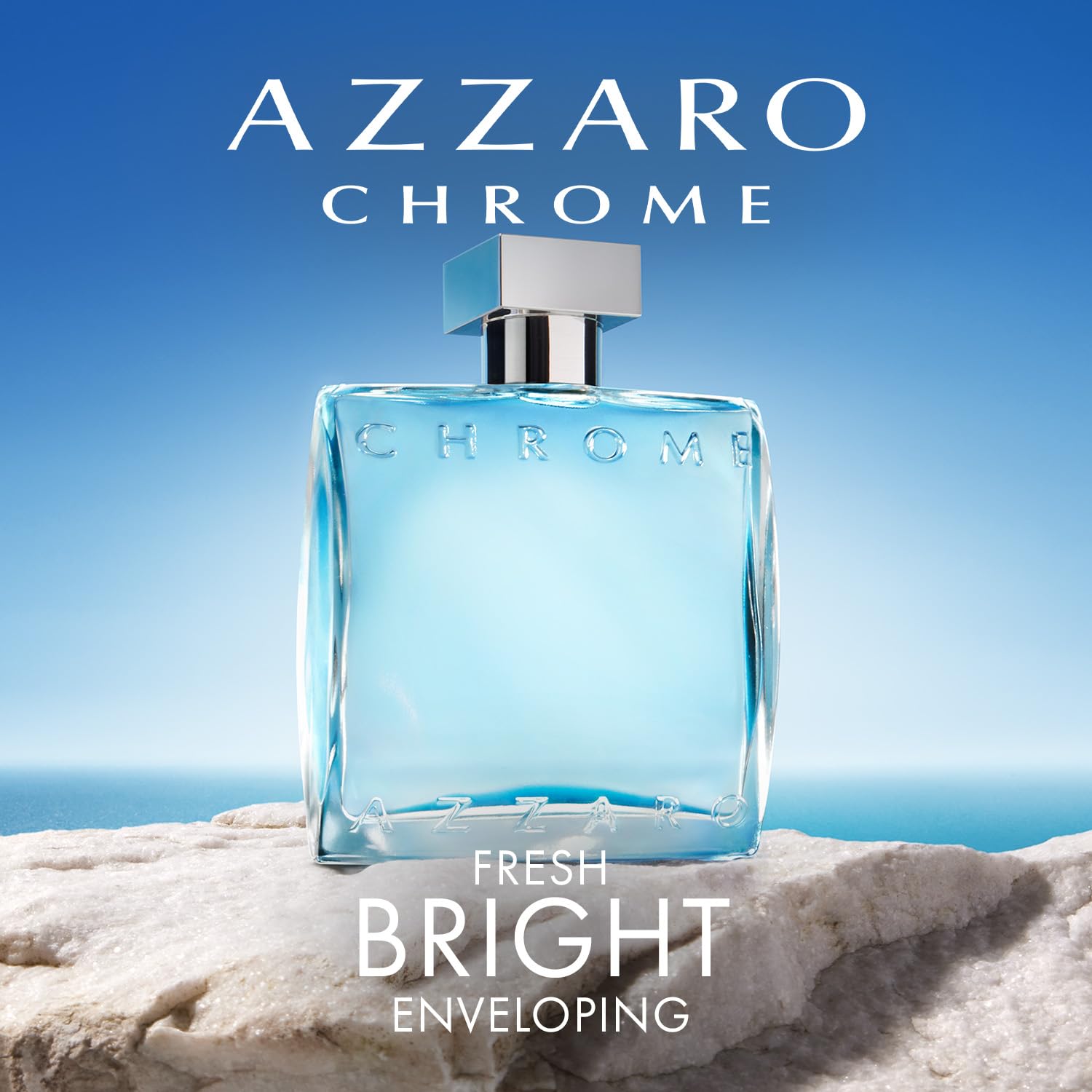 Azzaro Chrome Eau de Toilette - Fresh Aquatic Mens Cologne - Citrus, Woody, Musky Fragrance -Fresh Notes of Bergamot - Everyday Wear - Classic Summer Beach Scent - Luxury Perfumes for Men - Image 3