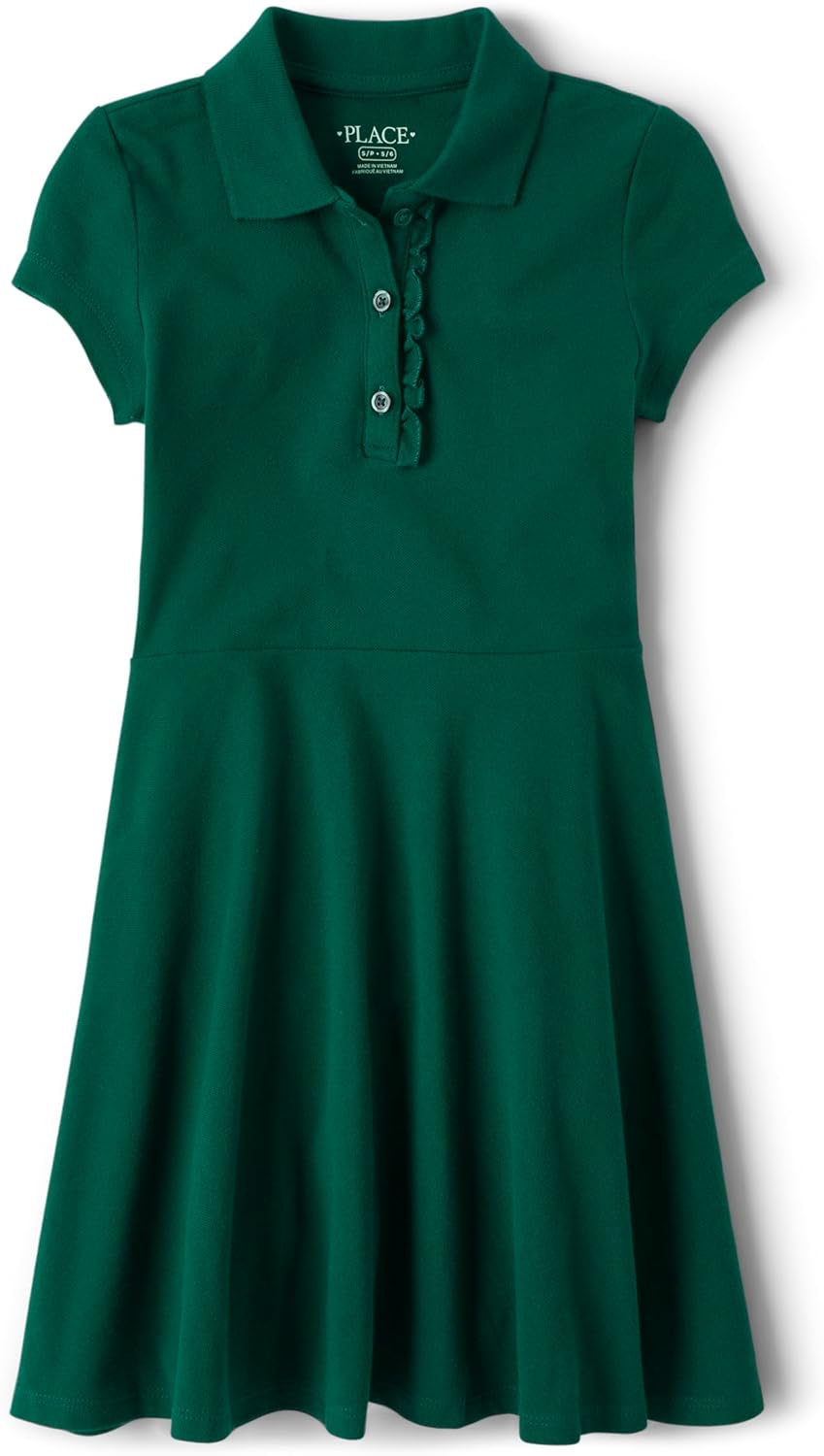 The Children's Place Girls Pique Polo Dress