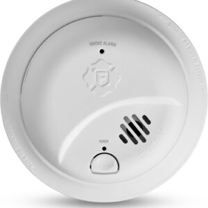 First Alert Smoke Alarm, 10-Year Sealed Battery Detector with Test & Silence Button, SMI110, 1-Pack