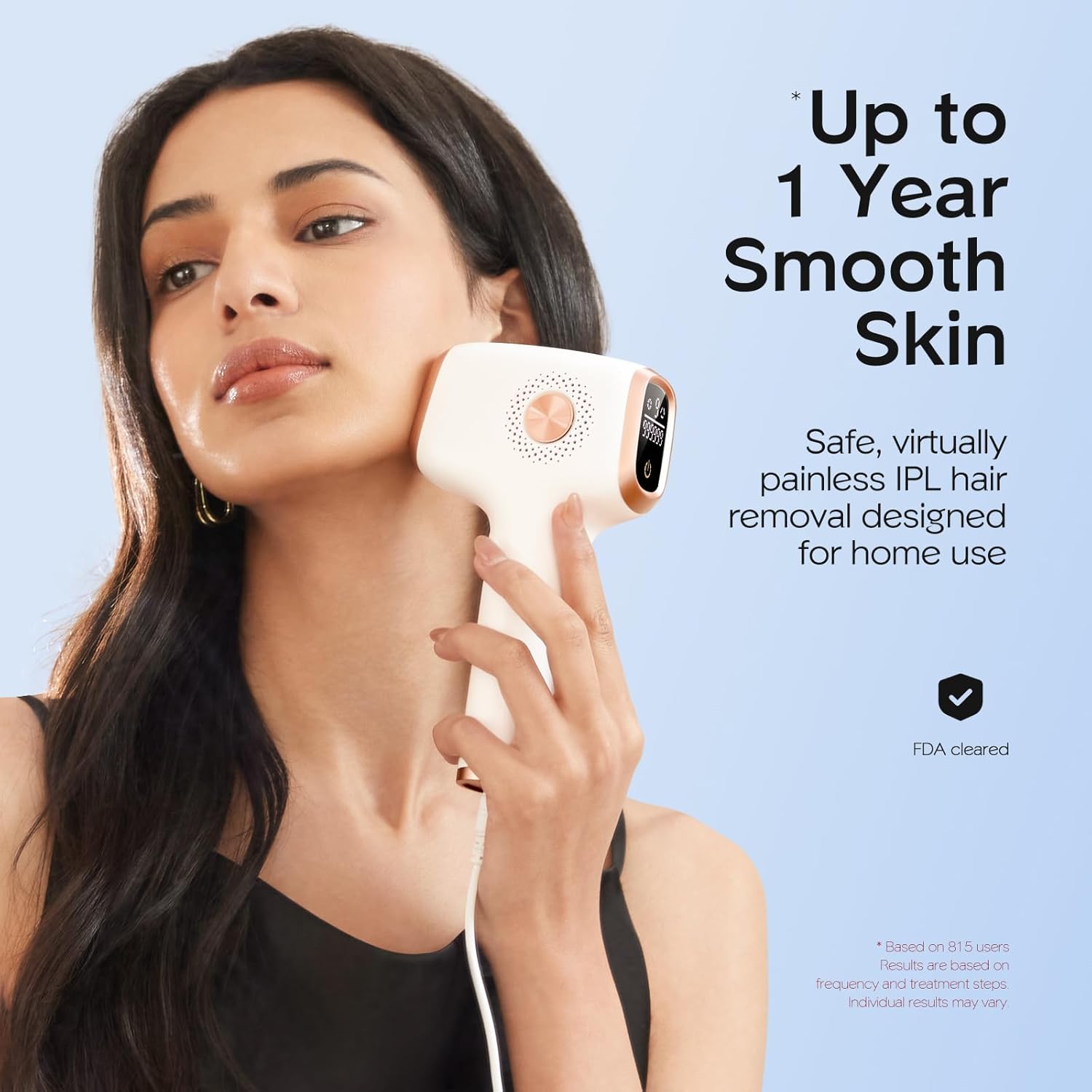 INNZA IPL Hair Removal with Ice Cooling Care Function for Women,Long-Lasting Results,999,999 Flashes Painless Hair Removal, Hair Removal Device for Armpits Legs Arms Bikini Line - Image 2