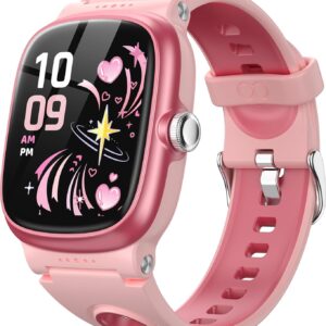 Smart Watch for Kids, Smart Watch for Boys Girls with Sleep | Health | Activity Tracker, Games, Alarm, IP68 Waterproof Kids Fitness Watch with Step Calorie Pedometer, Birthday Gifts for Kid Aged 4-16