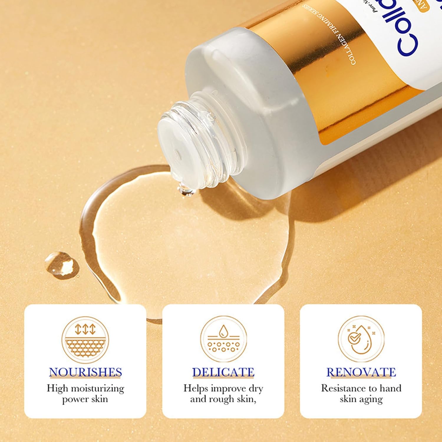 Collagen Skin Care Set, 6Pcs Anti Aging Face Care Sets for Women, Firming Skin, Shrink Pores, Smooth Wrinkles, Hydrating Skin Care Set Include Serum Face Cream Eye Cream Toner Cleanser Facial Mask1 - Image 6