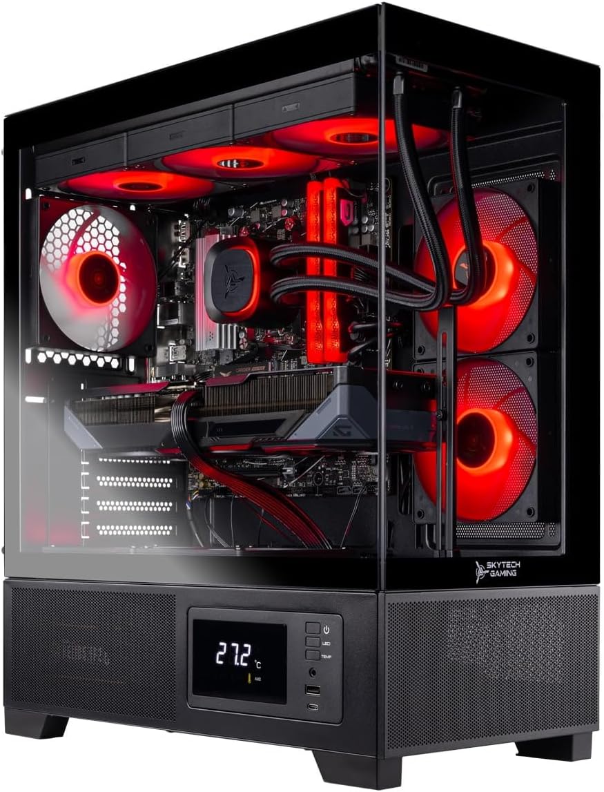 Skytech Gaming Azure 3 Plus Gaming PC, Intel i7 14700F 2.1GHz, NVIDIA RTX 5070 12GB, 2TB Gen4 NVMe SSD, 16GB DDR5 RAM 6000, 850W Gold ATX 3 PSU, 360 ARGB AIO, Wi-Fi, Win 11, Desktop - Image 2