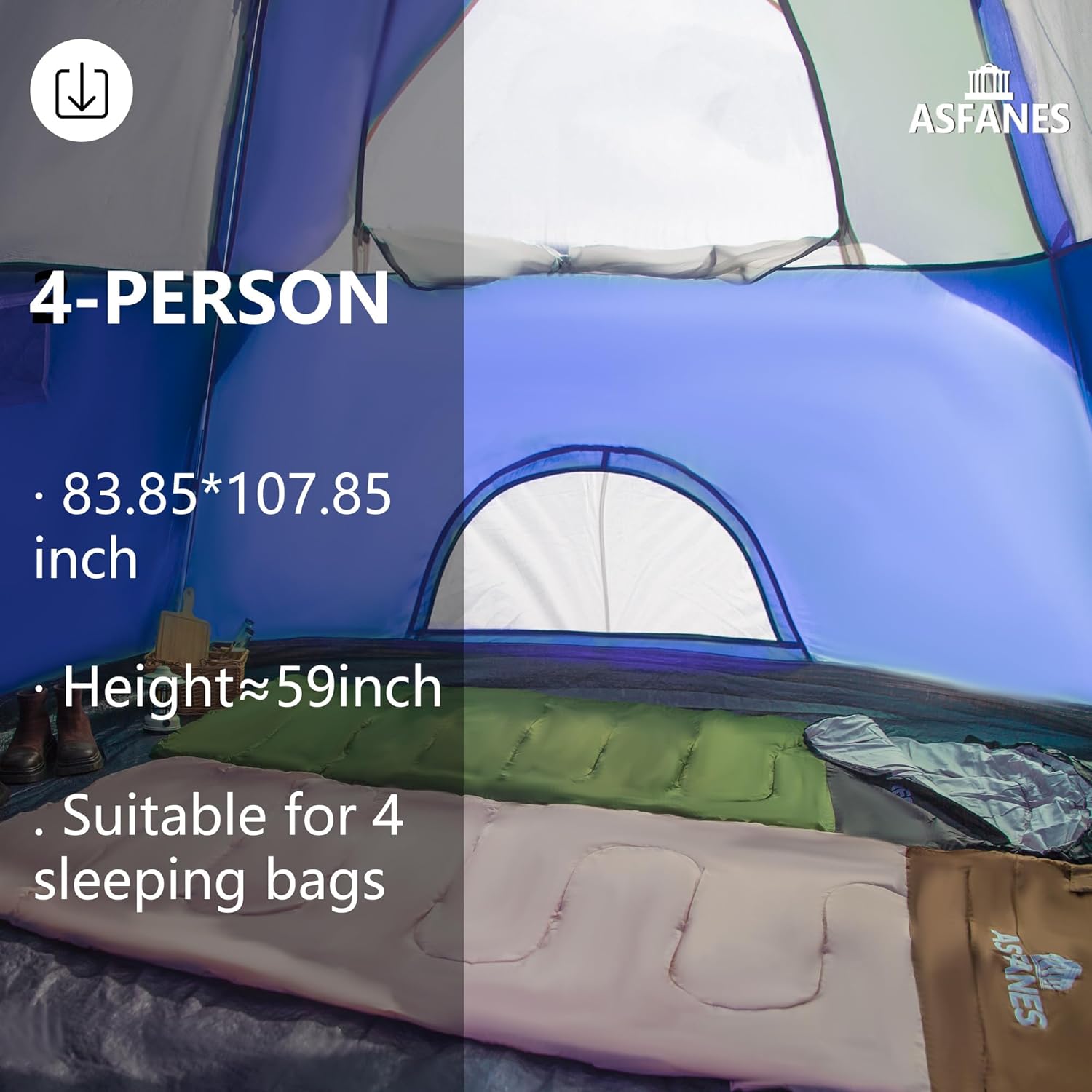 2-12 Person Tents for Camping Waterproof, Backpack Double Layer Tents, Perfect Picnics, Fishing and Backyard Camping - Image 7