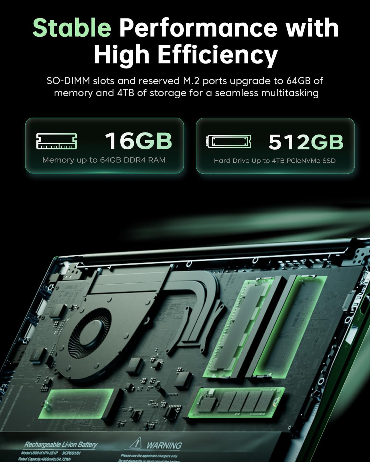 2026 Laptop with AMD Ryzen7 8-core Processor(Up to 4.5GHZ),ΑMD Radeon Graphics,16GB DDR4 RAM 512GB SSD,WiFi 6,15.6 inch IPS Display,Type-C,Micro SD,Webcam,Windows 11 Slim Laptop Computers - Image 4