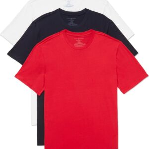 Tommy Hilfiger Men’s Cotton Classics Crewneck Undershirts 3-Pack