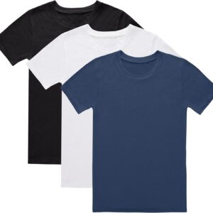 Hanes Boys’ Originals Supersoft Moisture-Wicking T-Shirt 3-Pack