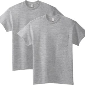 Gildan Adult Ultra Cotton T-Shirt with Pocket, Style G2300, 2-Pack