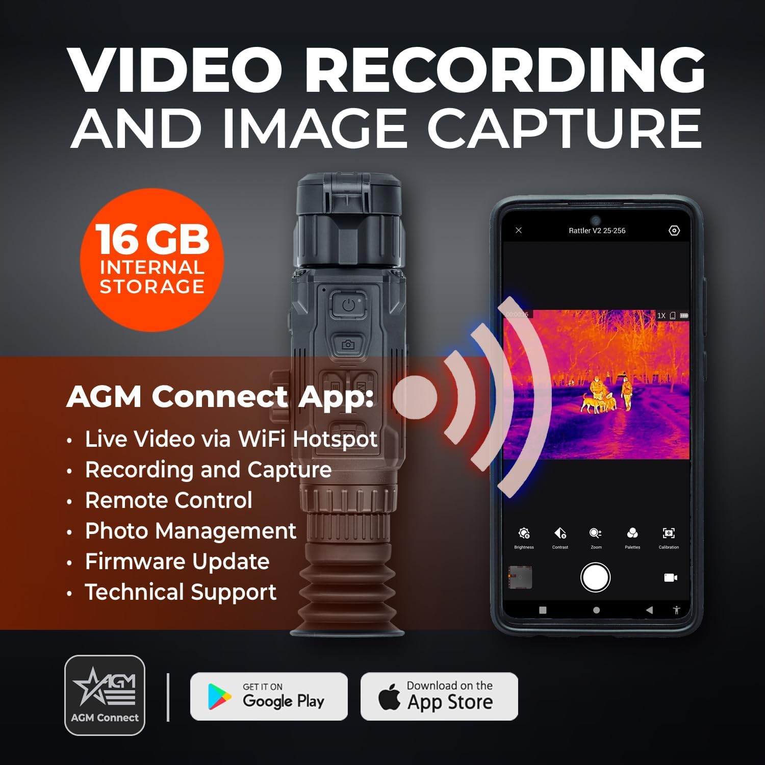 AGM Global Vision Rattler V2 Thermal Imaging Rifle Scope for Hunting. High Resolution Thermal Scope with High Sensitivity Thermal Optics IR Vision riflescope. Waterproof & Durable Design - Image 8