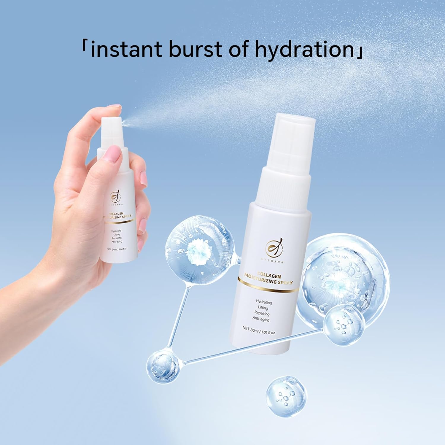 Bioactive Collagen Skin Care Set,Mini Travel Size Gift Set ,All In One (5 Piece Kit) For Girls Women Men,Cleaning,Hydrating,Soothing,Repairing,Revitalizing,Anti-aging - Image 6