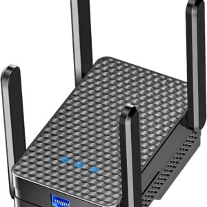 2026 WiFi 6 Extender Signal Booster, Longest Range up to 19980 sq.ft for Home, AX3000 Dual Band WiFi Repeater, Wireless Internet Extender with Gigabit Ethernet Port, 10X Faster Access Point, Onemesh