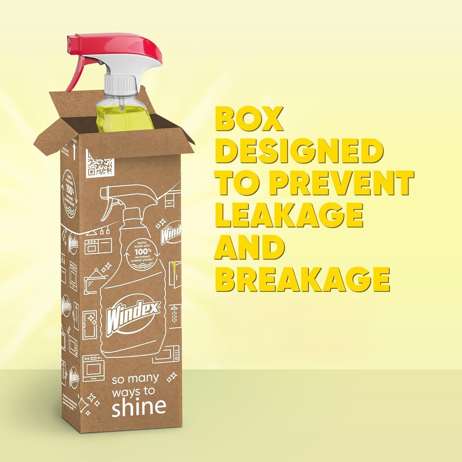 Windex Multipurpose Cleaner Disinfectant Spray Bottle, Packaging Designed to Prevent Leakage and Breaking, Surface Cleaning Spray, Citrus Fresh Scent, 23 Fl Oz - Image 2