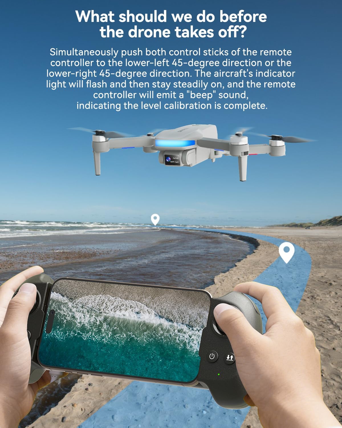 SIMREX Drone with Camera for Adults 4K, Brushless Motor Drones for Kids Beginners,FPV Foldable, Optical Flow & Altitude Hold, WiFi Live Video, Gesture/Voice Controlt,Toys Gifts for Teen Boys (Gray) - Image 7