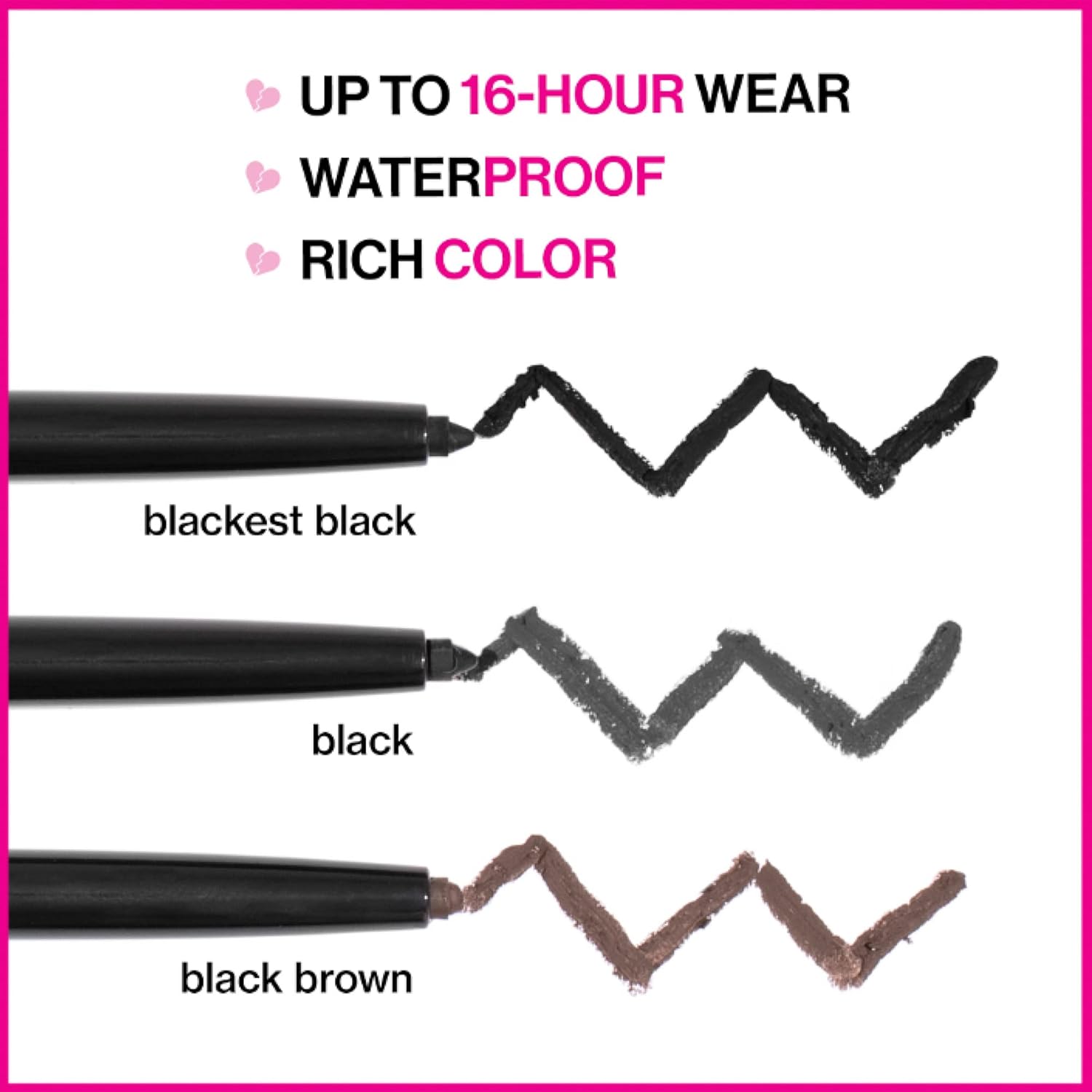 wet n wild Mega Last Breakup Proof Waterproof Retractable Gel Eyeliner - Ultra Pigmented 16-Hour Long Wear, Smudge Proof Satin Finish Formula, Cruelty-Free & Vegan - Charcoal - Image 5