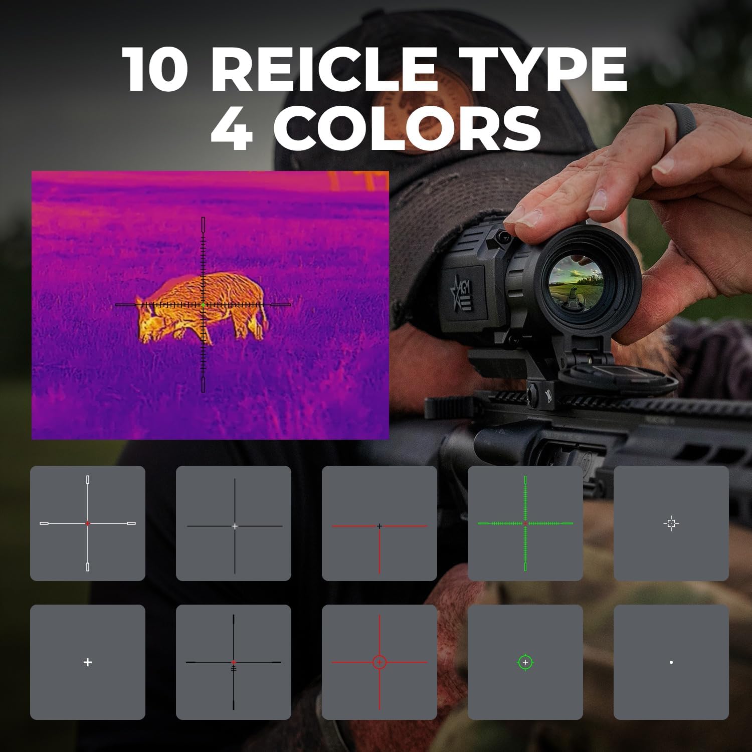 AGM Global Vision Rattler V2 Thermal Imaging Rifle Scope for Hunting. High Resolution Thermal Scope with High Sensitivity Thermal Optics IR Vision riflescope. Waterproof & Durable Design - Image 7