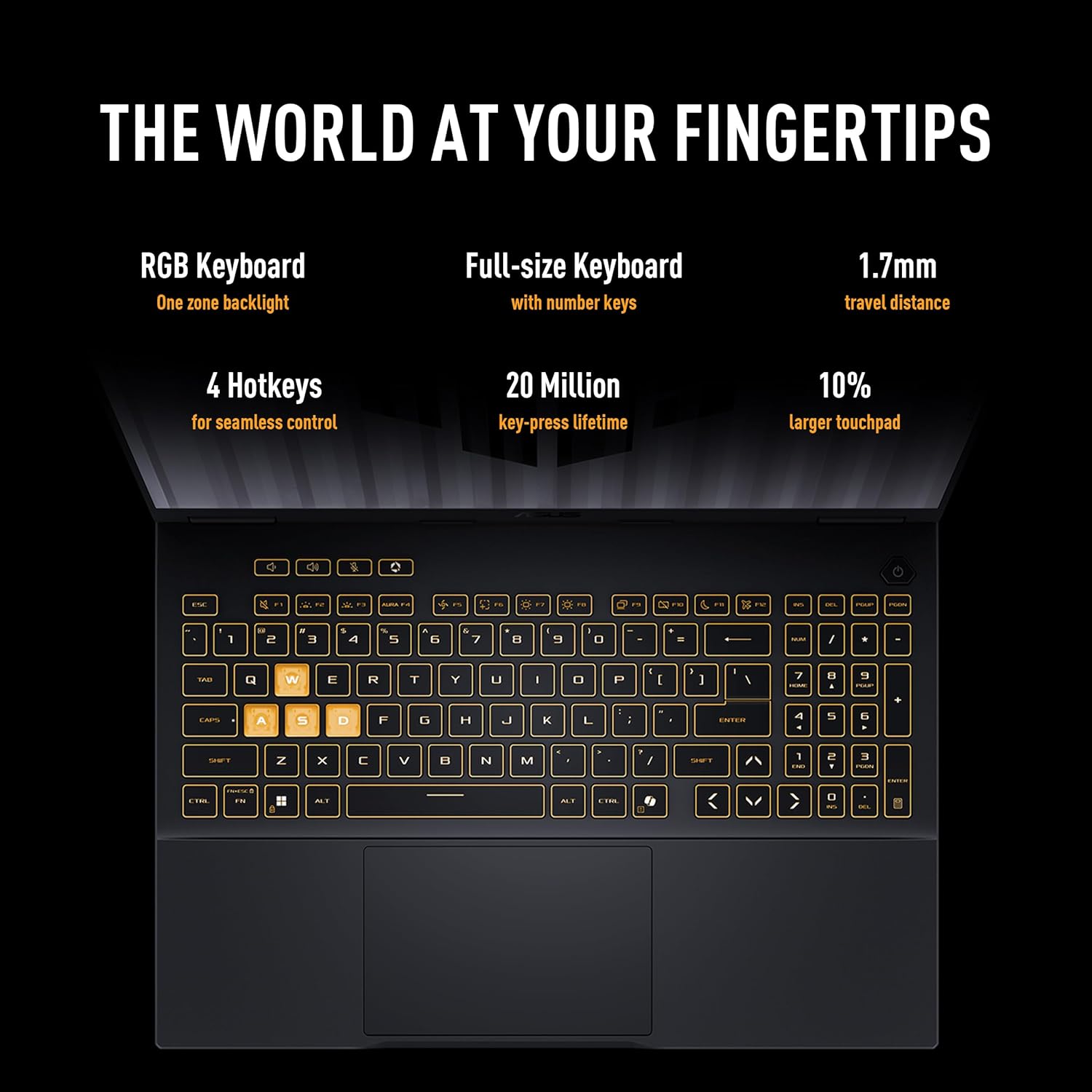 ASUS TUF Gaming F16 (2025) Gaming Laptop, 16” FHD+ 165Hz 16:10 Display, Intel® Core™ i5 Processor 13450HX, NVIDIA® GeForce RTX™ 5050, 16GB DDR5, 512GB PCIe Gen4 SSD, Wi-Fi 6E, Win 11 Home - Image 7