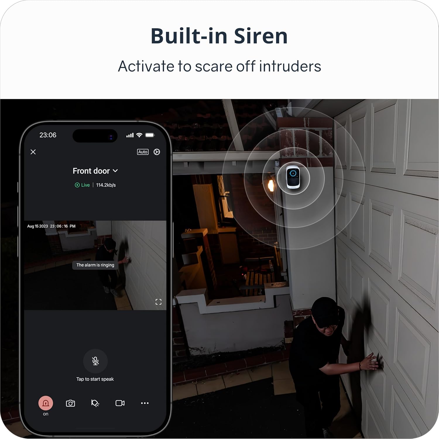 4K Security Cameras Wireless Outdoor/Indoor, Battery Cameras for Home Security, No Monthly Fees, 32G Local Storage, Advanced AI, 5W Solar Panels, Color Night Vision, 2-Way Audio, 2.4Ghz WiFi - Image 9