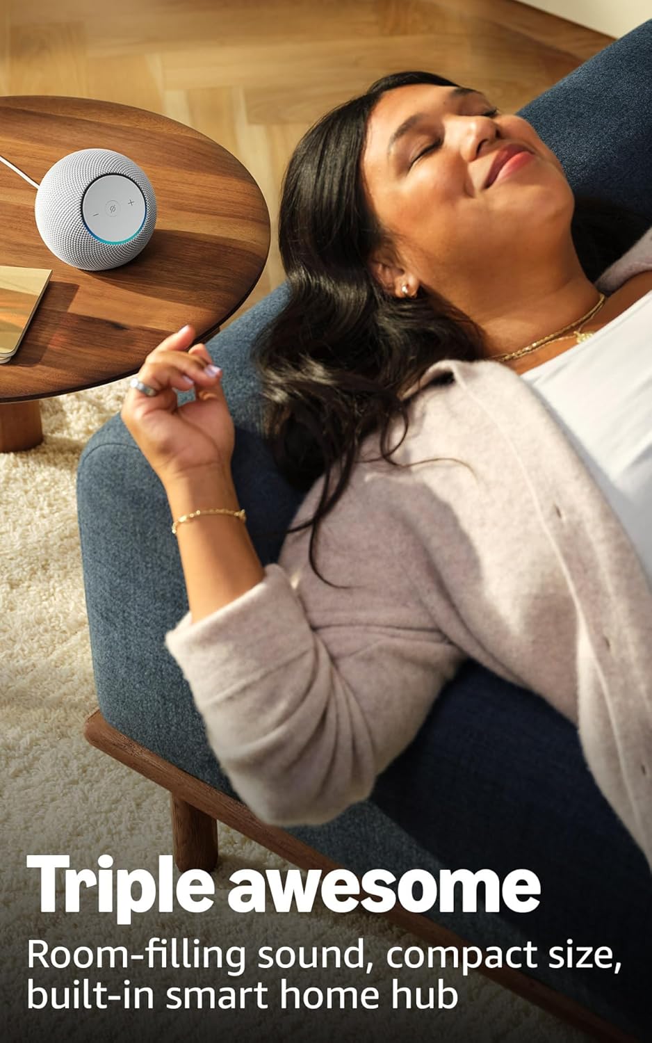 Amazon Echo Dot Max (newest model), Alexa speaker with room-filling sound and built-in smart home hub, with Alexa+ Early Access, Graphite - Image 4