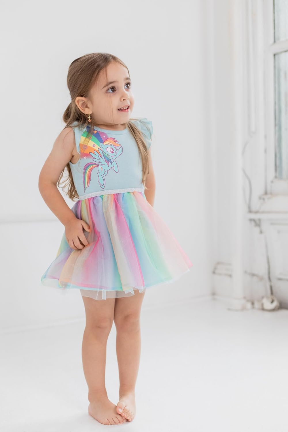 My Little Pony Pinkie Pie Rainbow Dash Girls Dress Toddler to Big Kid - Image 5