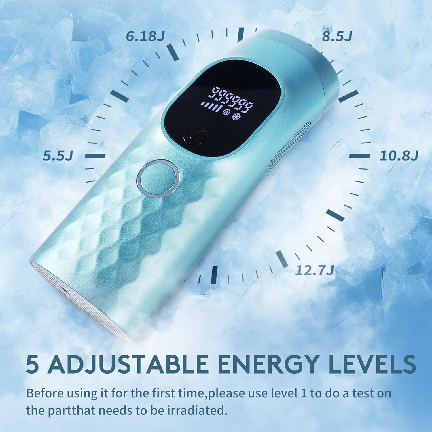 Laser Hair Removal for Women and Men - Permanent Painless Ice Cooling IPL Device Remover Machine with Shaver, Goggles, 999,999 Flashes for Body and Face, Corded - Image 2