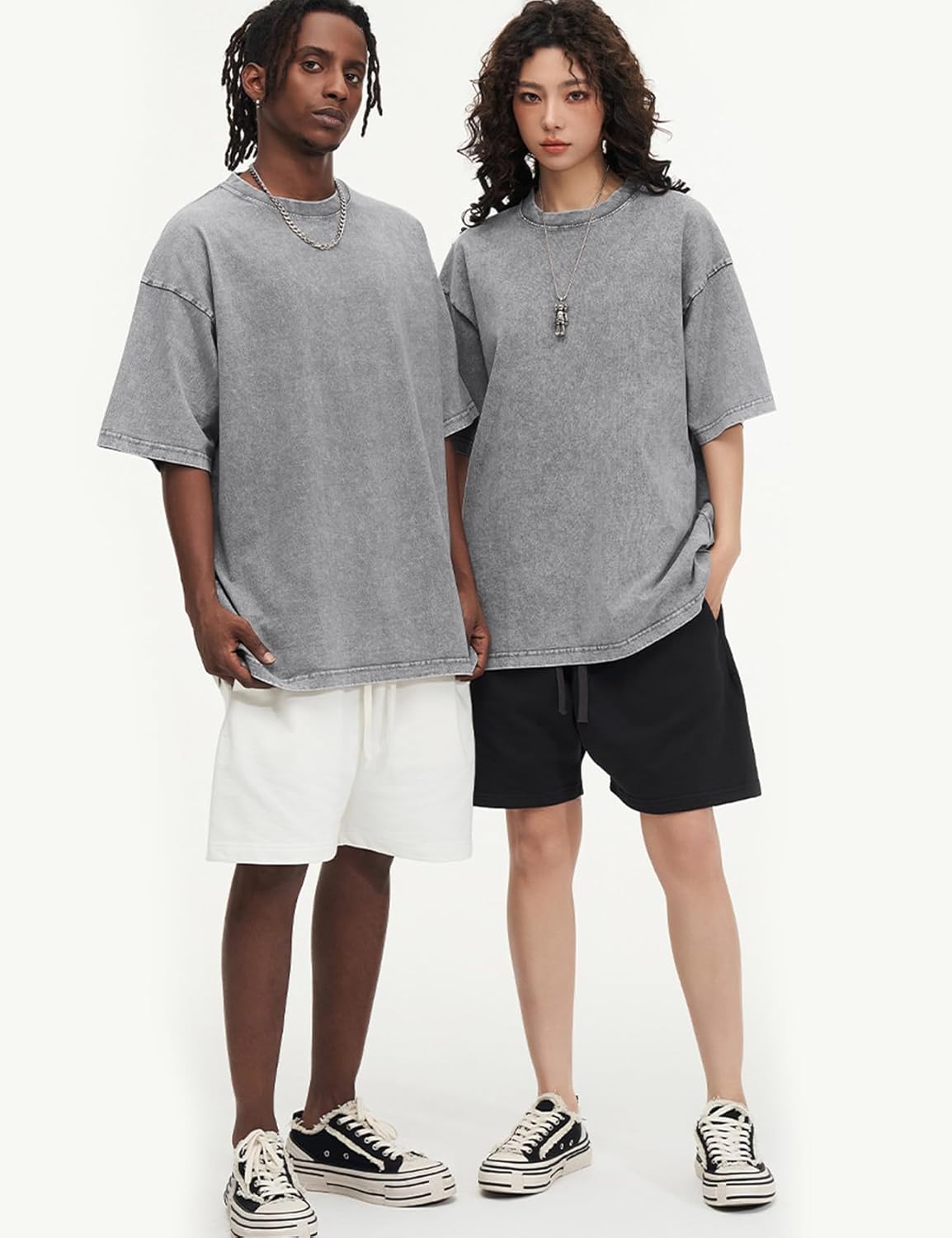 Arssm 3 Pack Men Oversized T Shirts Vintage Tee Loose Fit Short Sleeve Casual Streetwear Baggy Washed Unisex Tops - Image 6