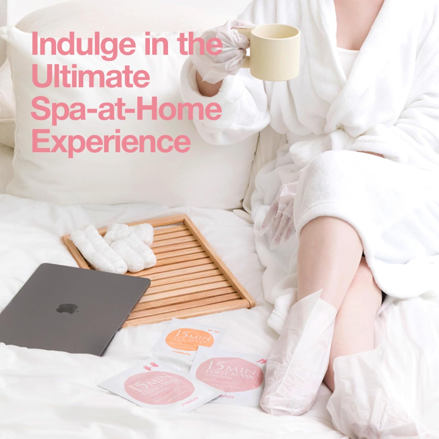 Naisture 15 Min Pamper Me Kit Duo (2-Pack) Spa Skincare Gift Set for Women with Hair Masks, Hand & Foot Masks, Eye Masks and Face Masks - Image 7