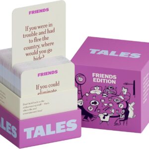 TALES Conversation Cards, Friends Edition 150 Count, Fun Friend Games for Adults, Teens, Kids, Perfect for Parties, Game Nights, Gifts & Gatherings, Conversations with Friends, Meaningful Connections