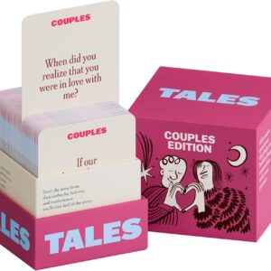 TALES 150 Conversation Starter Cards, Couples Edition, for Couples, Games for Adults, Date Night Ideas, Anniversaries, and Quality Time Together, Prompts for Deeper Connection